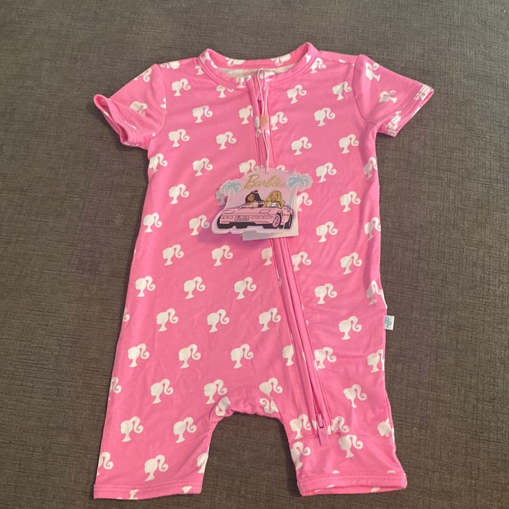 NWT Posh Peanut x Barbie collab shortie (3-6 months)